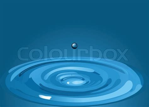 Vector Frozen Water Drop Water Stock Vector Colourbox