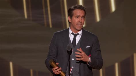 Ryan Reynolds Funny And Heartfelt Pca Award Win Speech