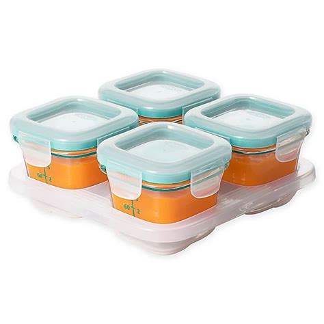 Below are the best baby food storage containers available online for the year 2021. OXO Tot® 4 oz. Glass Baby Food Storage Blocks in Teal (Set ...
