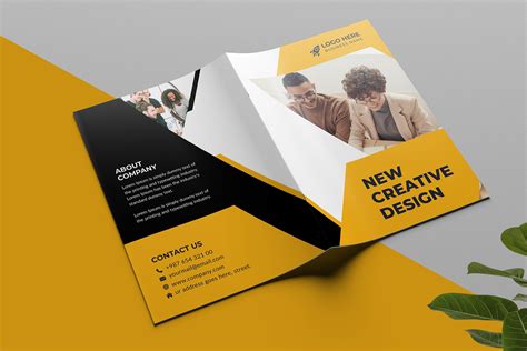 Bi Fold Brochure Design Template Creative Market