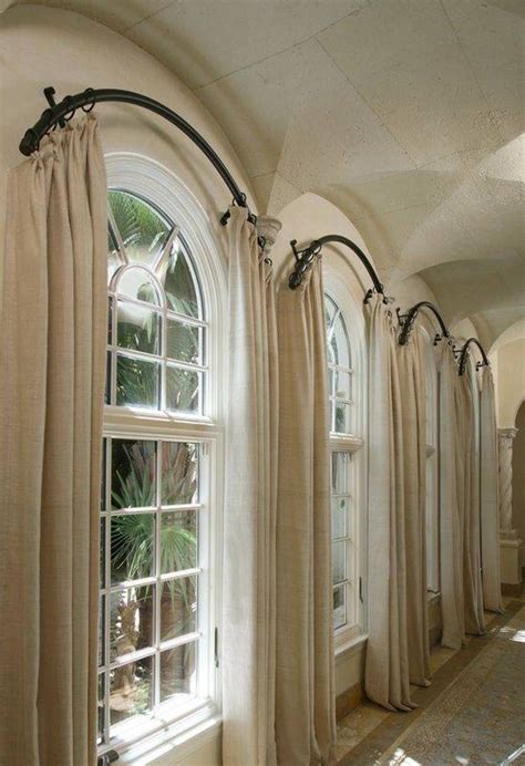 Bendable curtain rods for arched windows. Curtain Rods For Half Circle Windows | Arched window ...