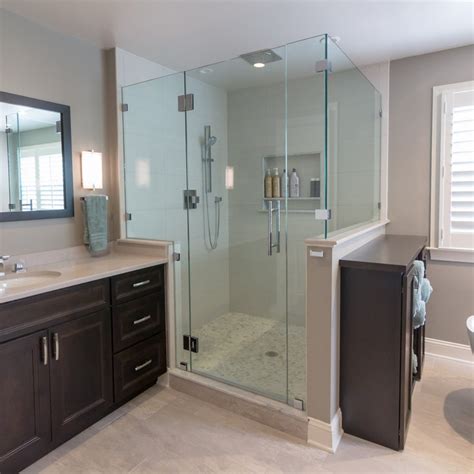 Shower With Knee Walls Photos And Ideas Houzz