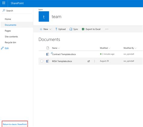 set classic view as default on sharepoint 2019 sites