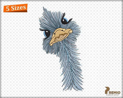 Ostrich Embroidery Designs Machine Embroidery Designs Ostrich Birds