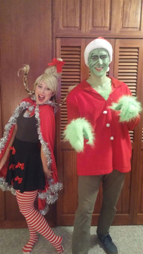 Grinch Costume Diy Diy Grinch And Cindy Lou Who Halloween Costumes