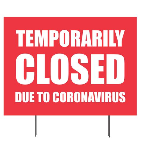 Temporarily Closed Sign Printable Printable World Holiday