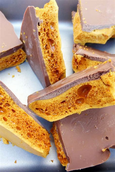 Chocolate Honeycomb Also Known As Cinder Toffee Toffee Recipe