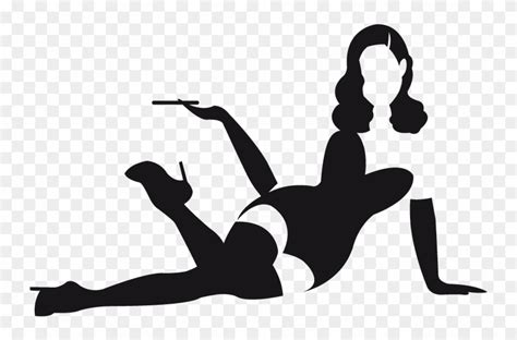 Download Girl Silhouette Clip Art Pin Up Model Silhouette Png Download PinClipart