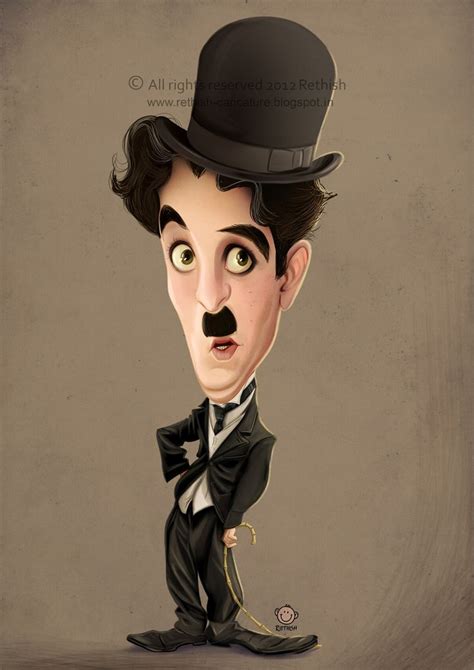 Charlie Chaplin Art RETHISH ART Charlie Chaplin Funny Face