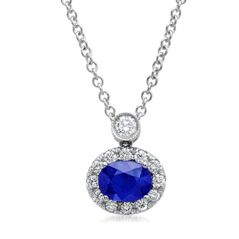 Vintage Sapphire And Diamond Necklace Xo Jewels