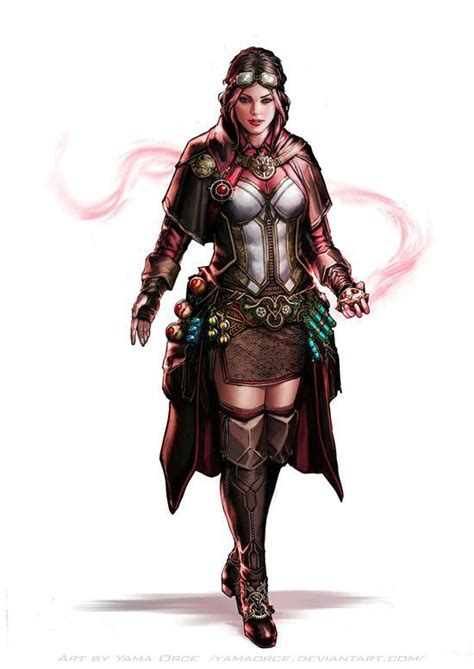 Steampunk Alchemist Fantasy Character Art 3d Fantasy Fantasy Women