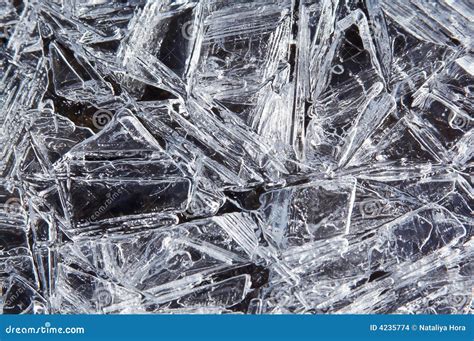 Ice Crystals Background Stock Images Image 4235774