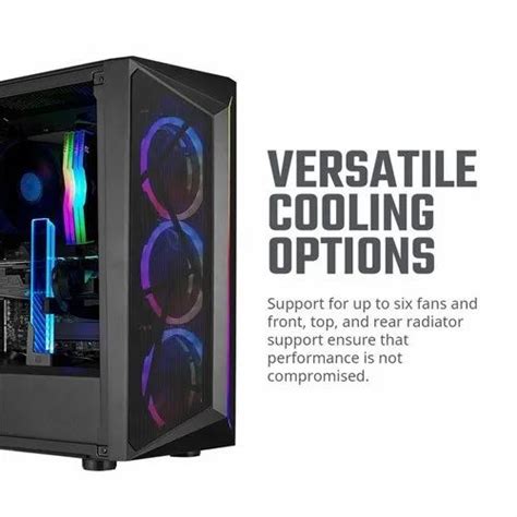 Cooler Master Cmp 510 Argb Atx Mid Tower Gaming Three Pre Installed