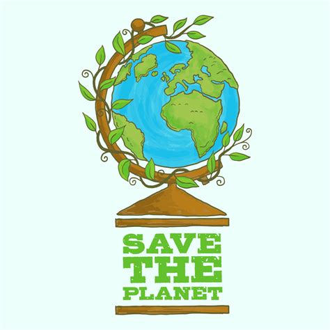 Save Our Planet Earth Poster Vector Art At Vecteezy