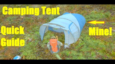 Camping Tent Quick Start Guide Dayz Standalone Youtube