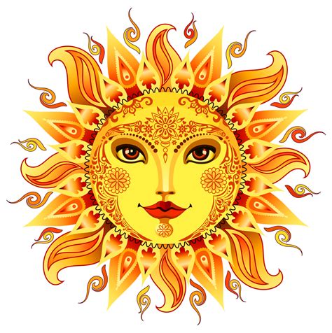 Изображение солнца с лицом Солнце Картинки Png Галерейка
