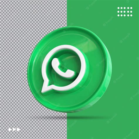 Premium Psd Whatsapp Icon 3d Social Media Concept