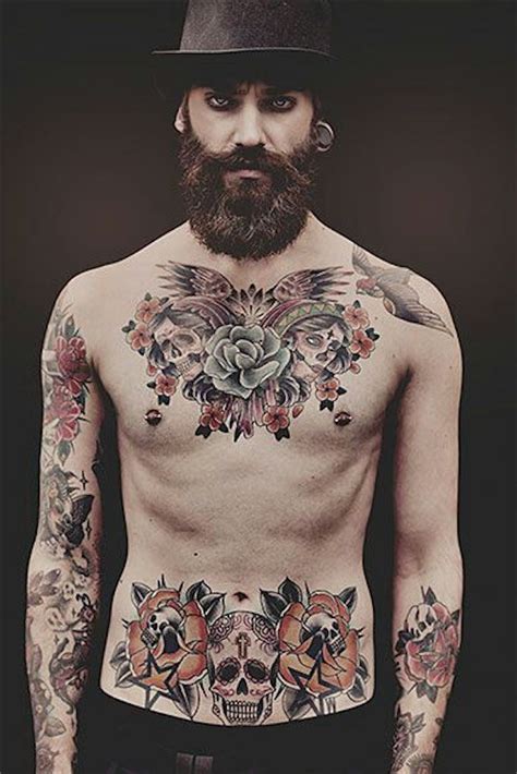 Such tattoo ideas for men will make the bearer appear fierce. Top 144 Chest Tattoos for Men
