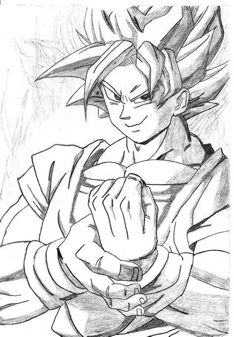 Goku Pencil By Jusexss On Deviantart