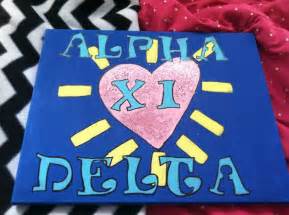 Alpha Xi Delta Axid Alphaxidelta Canvas Little Heartsunshine Made