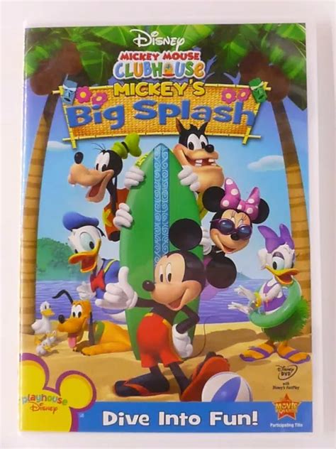 Mickey Mouse Clubhouse Mickeys Big Splash Dvd Disney 4 Episodes