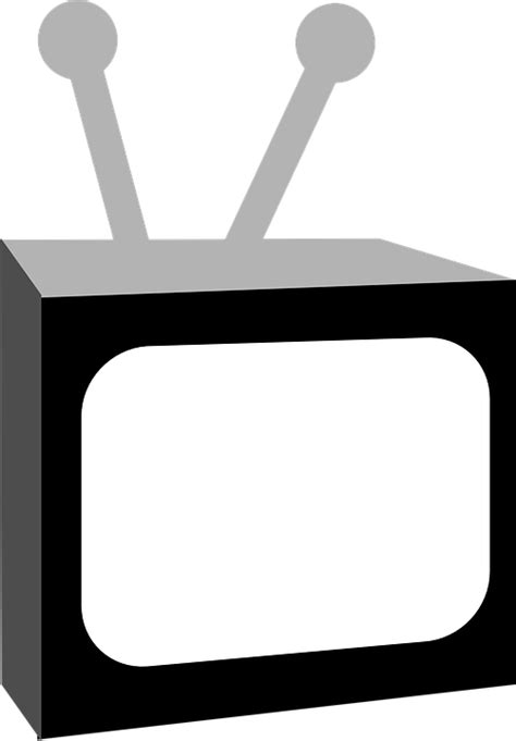 电视 黑色的 白色的 免费矢量图形pixabay Pixabay