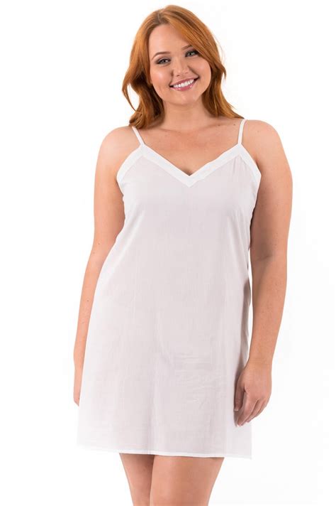 Plus Size Cotton Slip Cool And Comfortable Slip For Extra Coverage