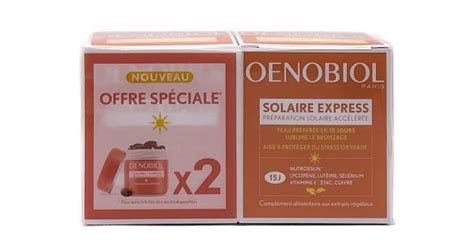 Oenobiol Solaire Express Capsules 2 X 15 Caps Accelerated Sun