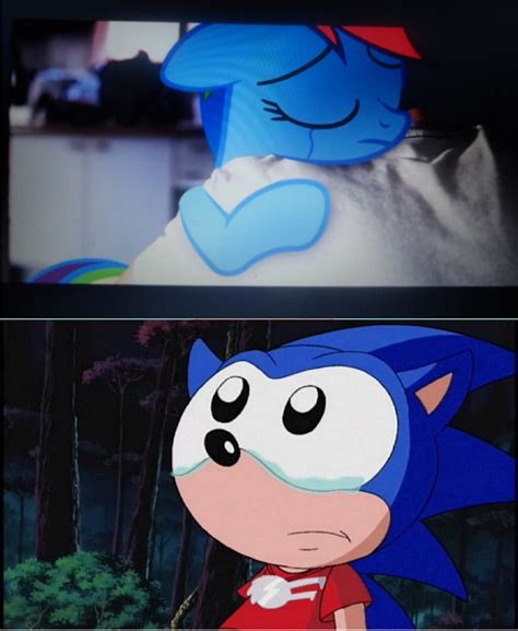 Sonic Crying For My Little Dashie By Brandonale On Deviantart