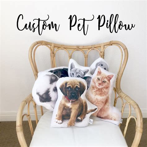 We said, this is really, really cool. we create the custom pet pillows and blankets out of your pet photo. Pet Pillow Custom Animal Plushy Lost Pet Gift Pet | Etsy ...