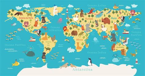 Decore com um mapa tão incrível quanto suas viagens! Quebra cabeça mapa mundi ilustrativo no Elo7 | Fablaser (BFF6F4)