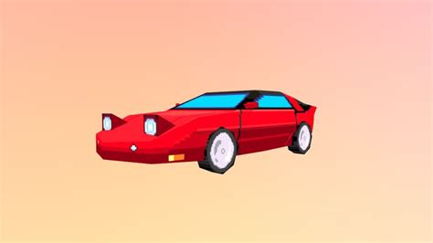 Low Poly Pixel Art Car 3d Model By Luis Esteban Luisestebandraws