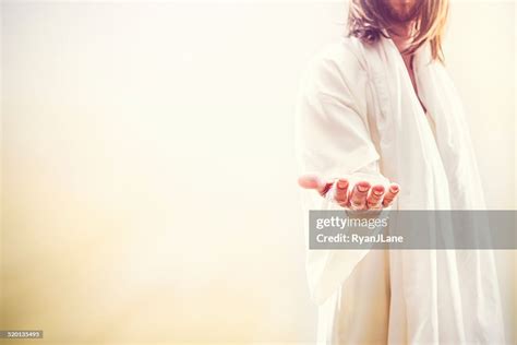 Jesus Christ Extending Welcoming Hand High Res Stock Photo Getty Images