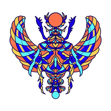 egyptian scarab clipart hd png egyptian scarab abstract line style egypt scarab line style