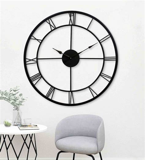 Buy Louise Black Metal Wall Clock By Random At 11 Off By Random