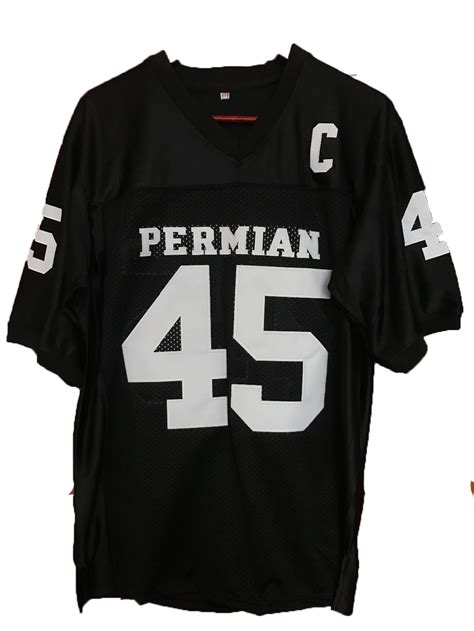 Boobie Miles 45 Permian Black Football Jersey Friday Night Lights Movie Panthers Department