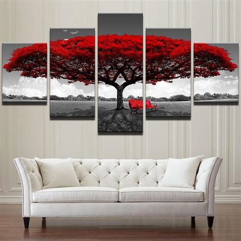 Large 5 Piece Canvas Wall Art For Living Room Yoga Mandala Shop