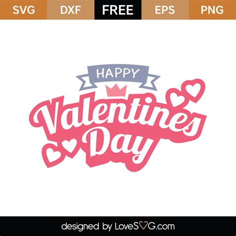 Free Valentines Day Svg Cut File