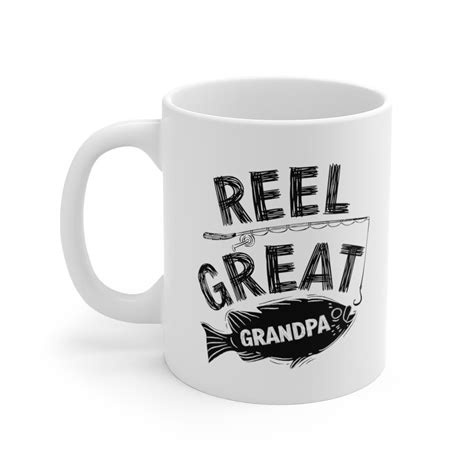 Reel Great Grandpa Fathers Day Mug Fishing Mug For Grandpa Etsy