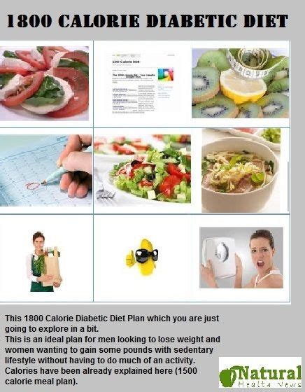 1800 Calorie Diabetic Diet Menu Plan Cvnews