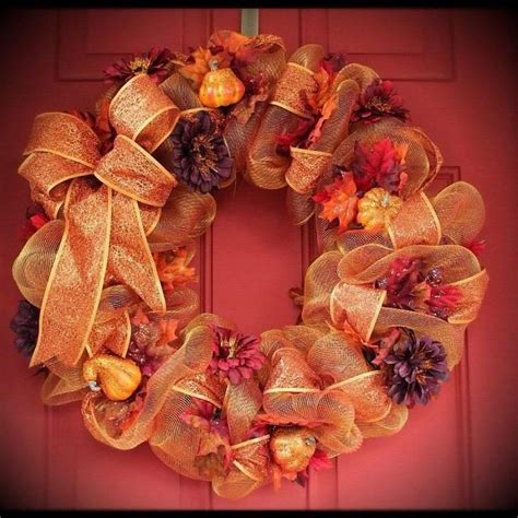 Fall Deco Mesh Wreath Ideas Inspiring Autumn Decor For