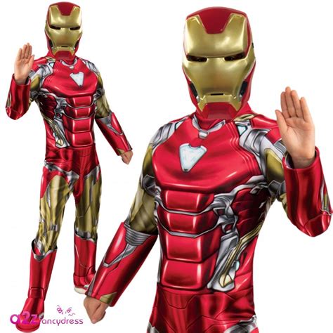~ Iron Man Deluxe 2019 Avengers Endgame Kids Costume