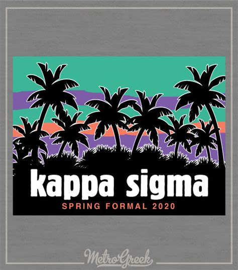 2712 Kappa Sigma Rush Shirt Palm Trees Metro Greek
