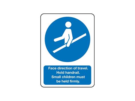Face Direction Of Travel Sign Mandatory Signs Safe Industrial