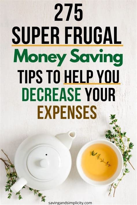 275 Best Frugal Living Tips Saving And Simplicity