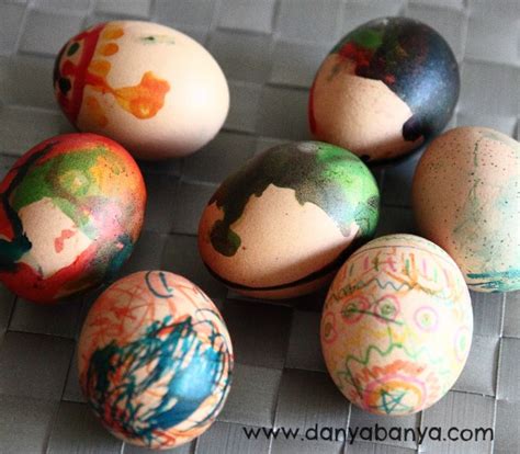 Decorating Eggs With Edible Paints And Markers Danya Banya