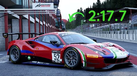 ACC Ferrari 488 GT3 EVO Spa Hotlap Free Setup YouTube