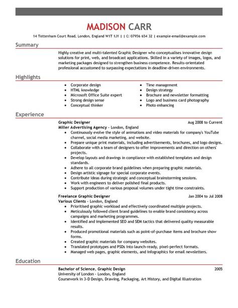 Best Graphic Designer Resume Example From Professional Resume Writing
