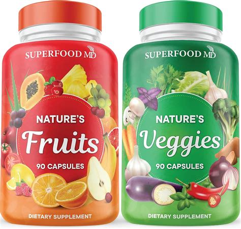 Superfood Md Fruits And Veggies Supplement 90 Fruit And 90 Veggie