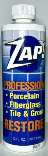 Zap Professional Restorer Cleaner 12oz Porcelain Tile And Grout